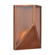 Punto 10 Outdoor Wall Sconce in Natural Copper