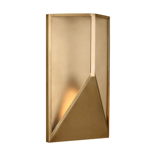 Punto 16 Outdoor Wall Sconce in Hand Rubbed Antique Brass