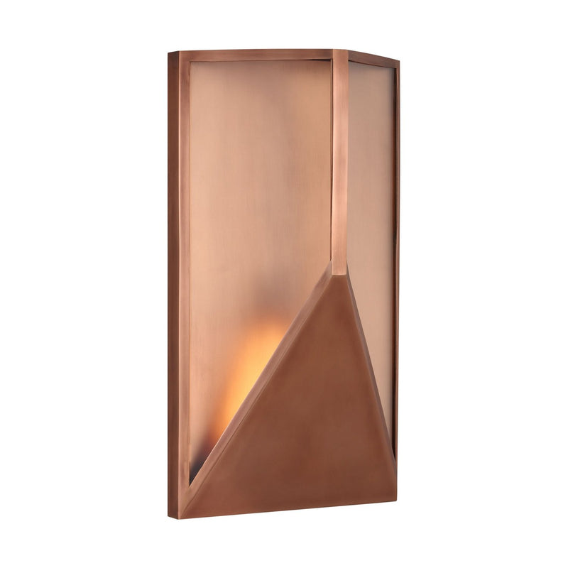 Punto 16 Outdoor Wall Sconce in Natural Copper