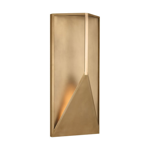 Punto 22 Outdoor Wall Sconce in Hand Rubbed Antique Brass