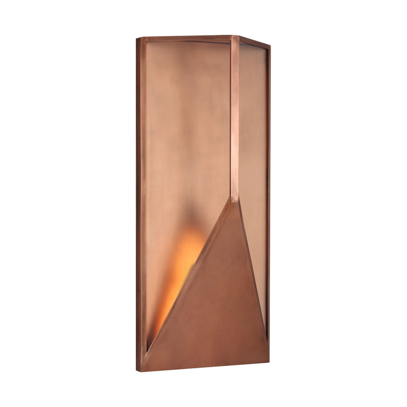 Punto 22 Outdoor Wall Sconce in Natural Copper