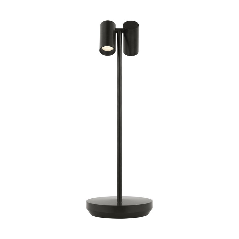 Doppia Accent Rechargeable Table Lamp in Bronze