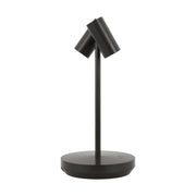 Doppia Short 2-Light Rechargeable Table Lamp in Bronze