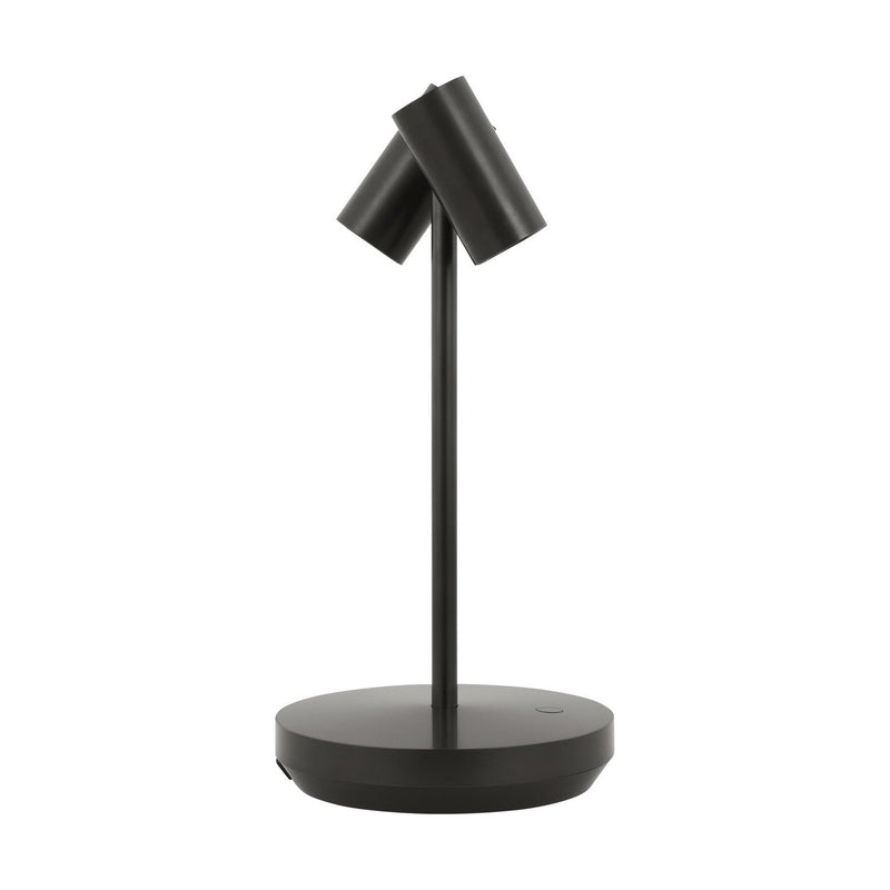 Doppia Short 2-Light Rechargeable Table Lamp in Bronze