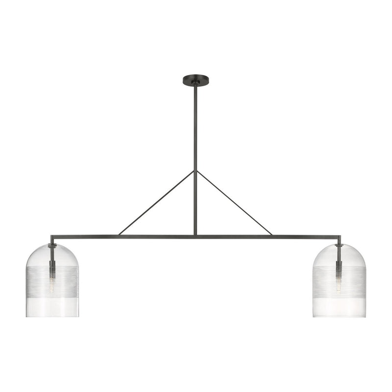 Leano 61 Linear Pendant in Bronze