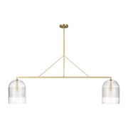 Leano 61 Linear Pendant in Hand-Rubbed Antique Brass