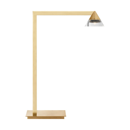 Midrand Crystal 19 Table Lamp in Hand-Rubbed Antique Brass