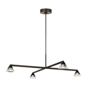Midrand Crystal 37 Chandelier in Bronze