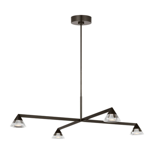 Midrand Crystal 37 Chandelier in Bronze