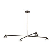 Midrand Crystal 52 Chandelier in Bronze
