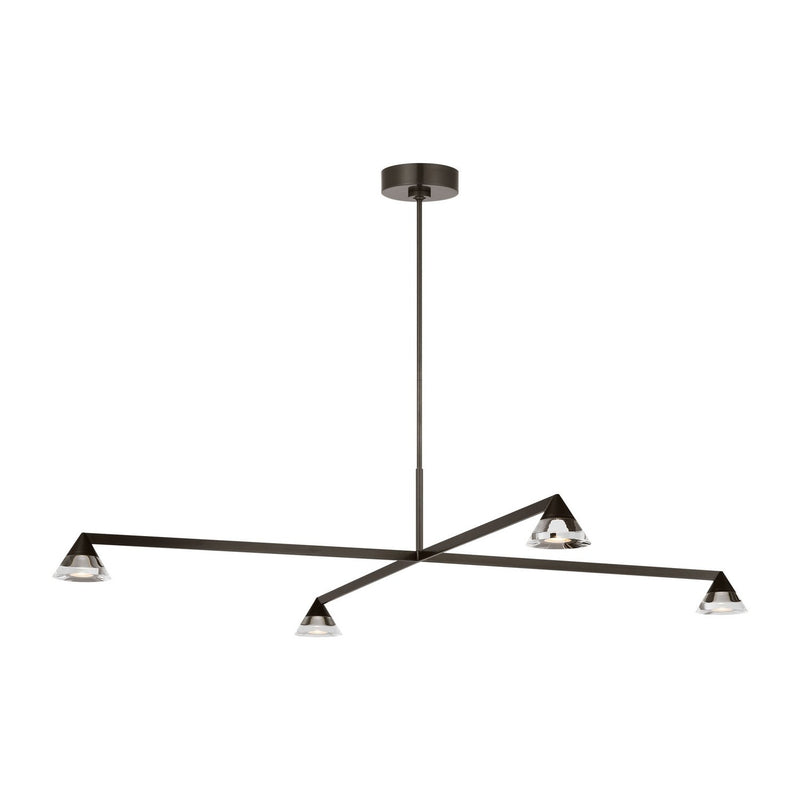 Midrand Crystal 52 Chandelier in Bronze