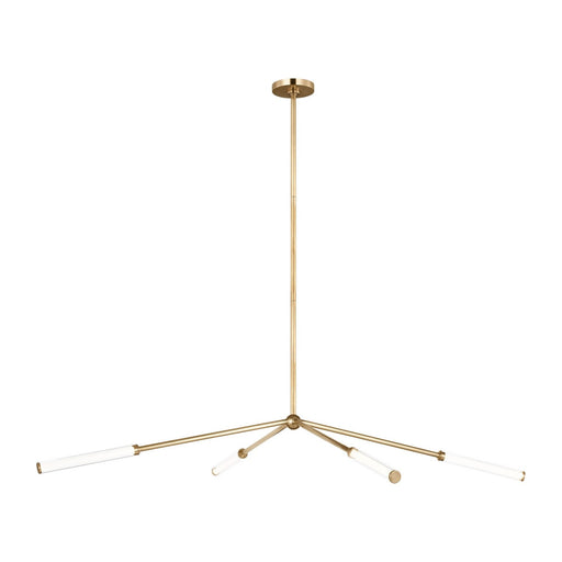 Poza 64 Chandelier in Hand-Rubbed Antique Brass