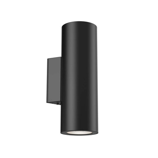 11.75" Cylinder Outdoor Wall Sconce in Black