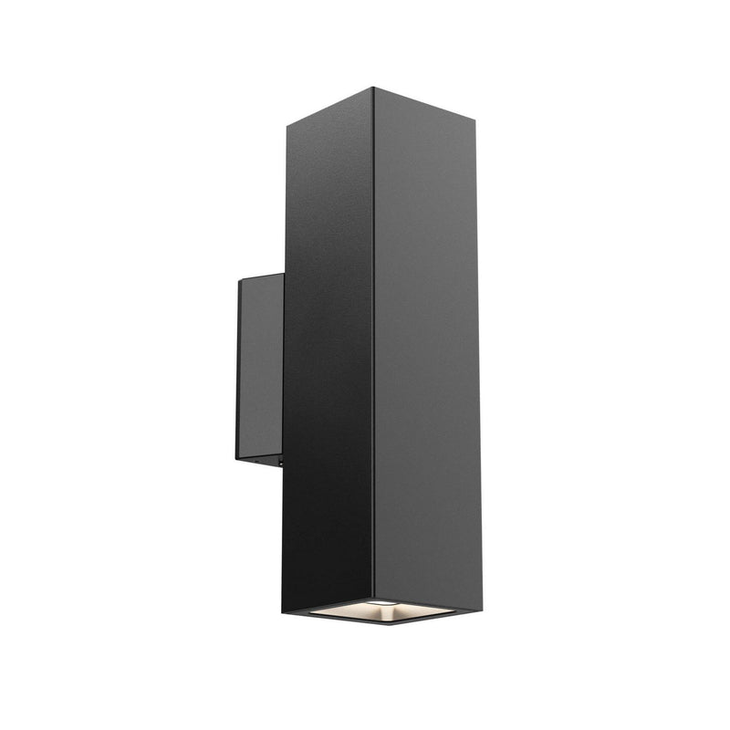 11.75" Square Outdoor Wall Sconce in Black
