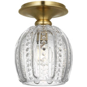 Lazari Flush Mount in Hand-Rubbed Antique Brass