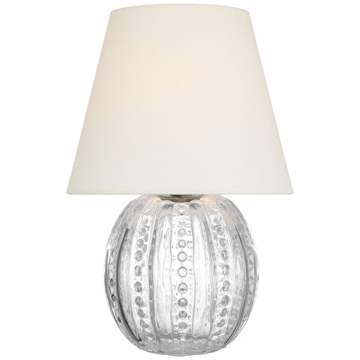 Lazari Cordless Accent Table Lamp in Clear Glass