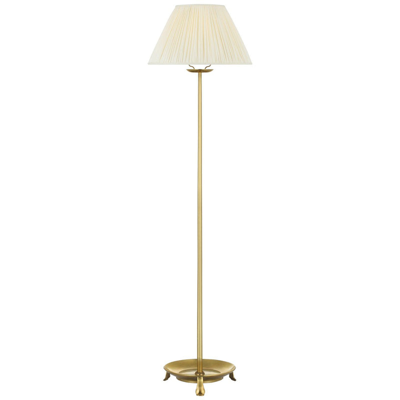 Lazlo Cordless Floor Lamp in Antique-Burnished Brass