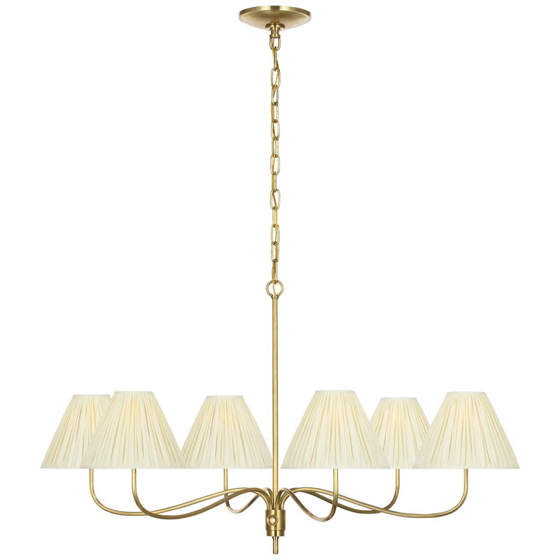Hollings 6-Light Chandelier in Antique-Burnished Brass