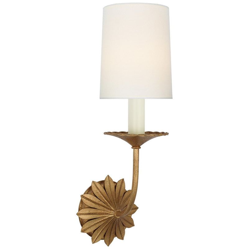 Leslie Wall Sconce in Gilded Iron