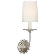 Leslie Wall Sconce in Burnished Silver Leaf