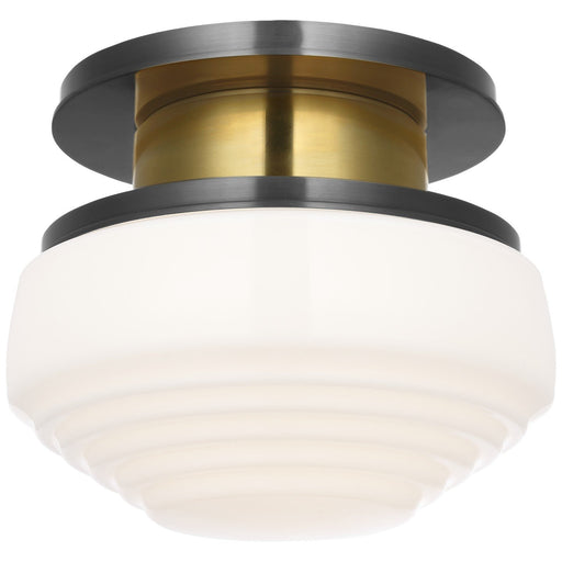Rally 8.75" Flush Mount in Bronze and Hand-Rubbed Antique Brass