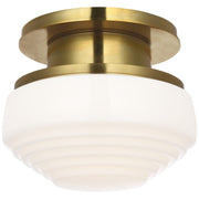 Rally 8.75" Flush Mount in Hand-Rubbed Antique Brass