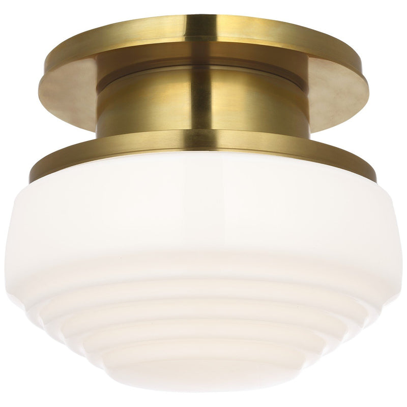Rally 8.75" Flush Mount in Hand-Rubbed Antique Brass