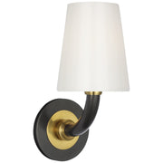Rally Small Wall Sconce in Bronze and Hand-Rubbed Antique Brass