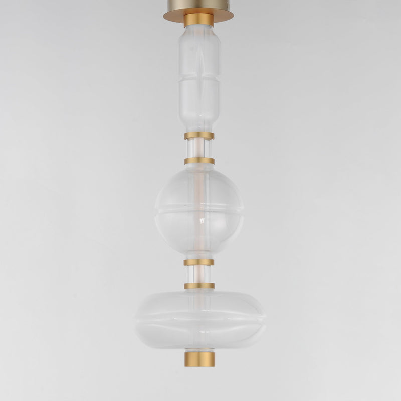 Gusto 33" LED Semi-Flush Mount in Gold