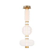 Gusto 33" LED Semi-Flush Mount in Gold