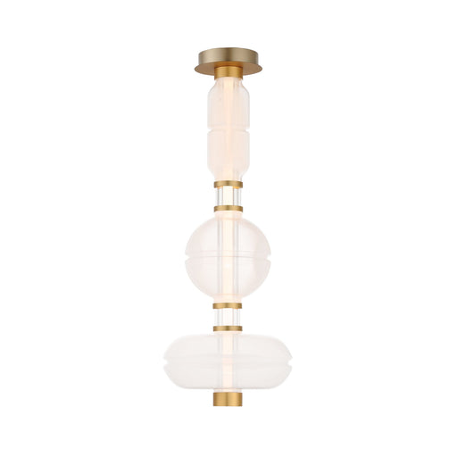 Gusto 33" LED Semi-Flush Mount in Gold