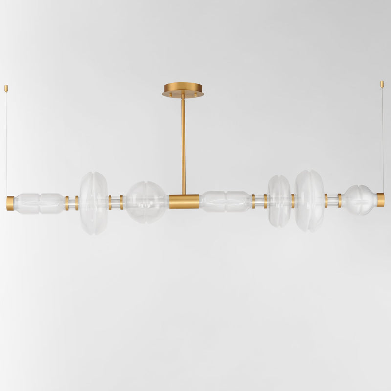 Gusto LED Horizontal Pendant in Gold