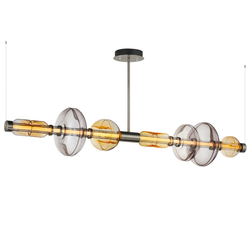 Gusto LED Horizontal Pendant in Gunmetal