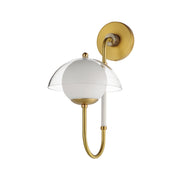 Chapeau LED Tophat Sconce in Satin Brass
