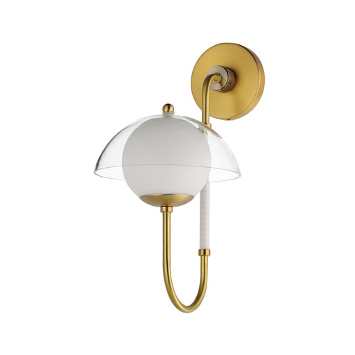 Chapeau LED Tophat Sconce in Satin Brass