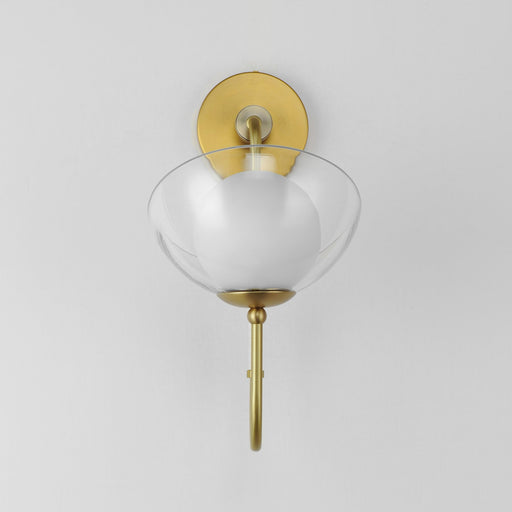 Chapeau LED Hat Tip Sconce in Satin Brass