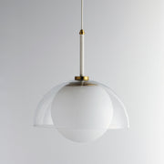 Chapeau 1-Light Pendant in Satin Brass
