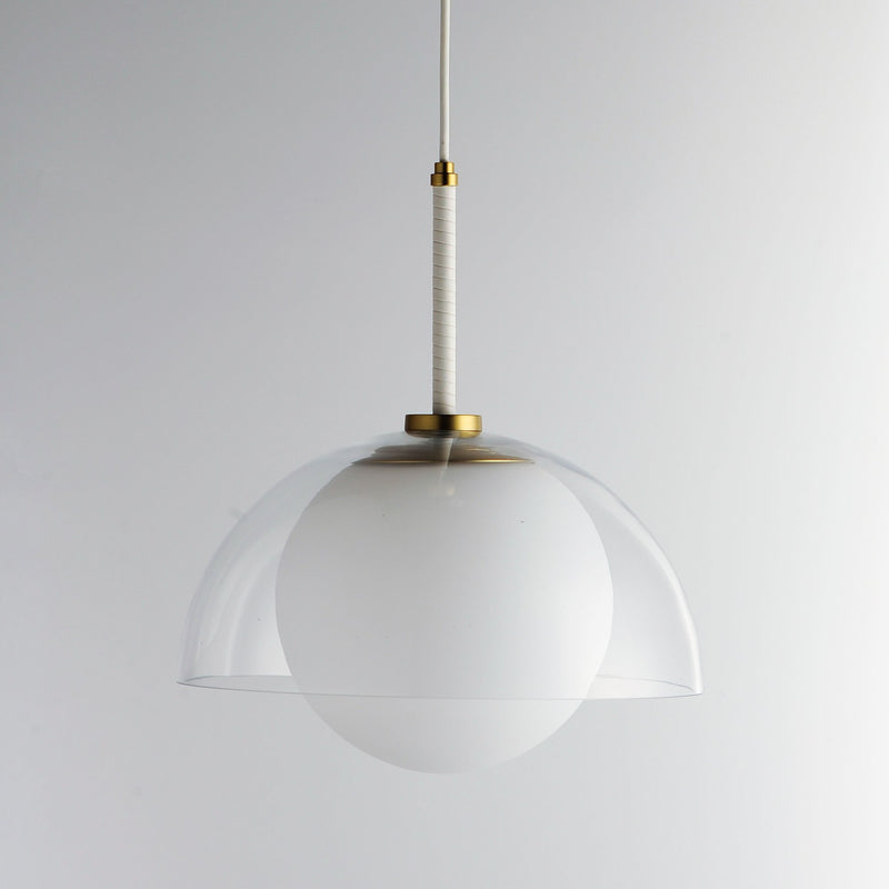 Chapeau 1-Light Pendant in Satin Brass