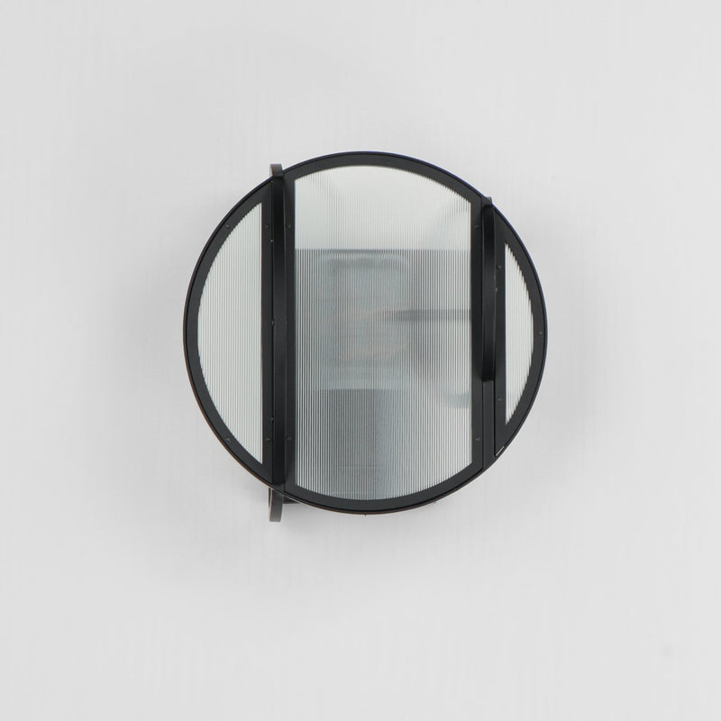 Crux 1-Light Outdoor Sconce in Black
