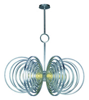 Frequency 8-Light Pendant in Silver Leaf