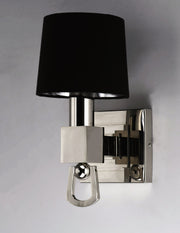 Jefferson 1-Light Wall Sconce in Plated Silver