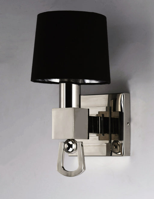 Jefferson 1-Light Wall Sconce in Plated Silver