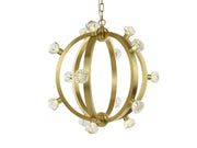 Norma Jeane 15-Light Pendant in Satin Brass