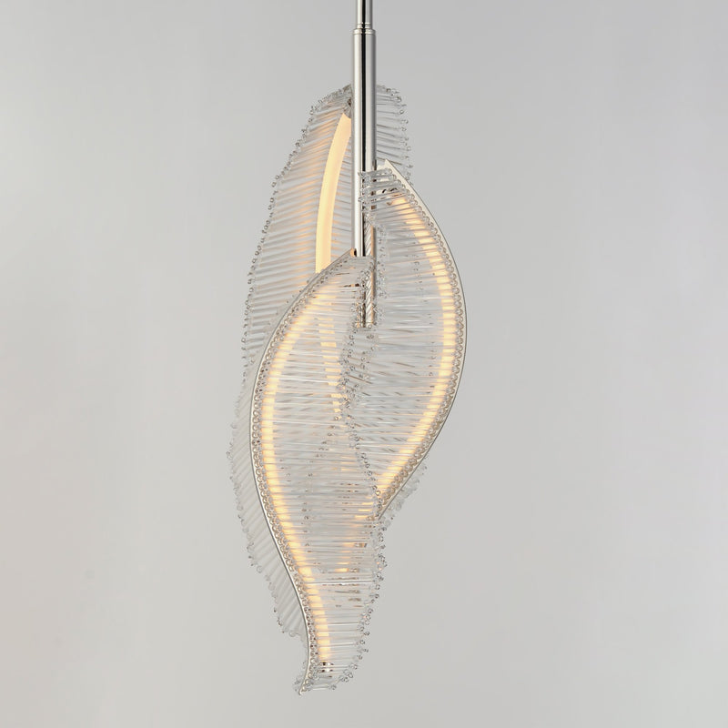 Lillet 3-Light LED Pendant in Polished Nickel
