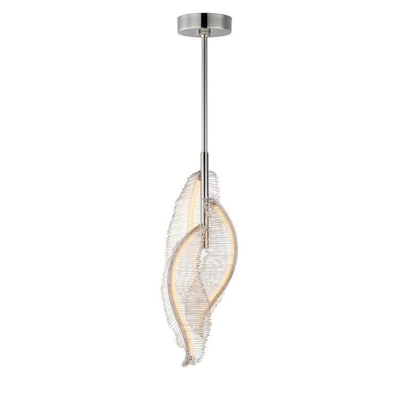 Lillet 3-Light LED Pendant in Polished Nickel