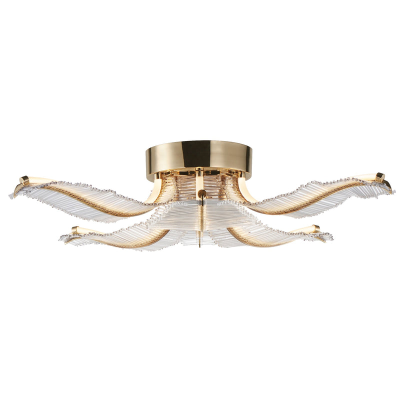 Lillet 6-Light LED Flush Mount in Gold