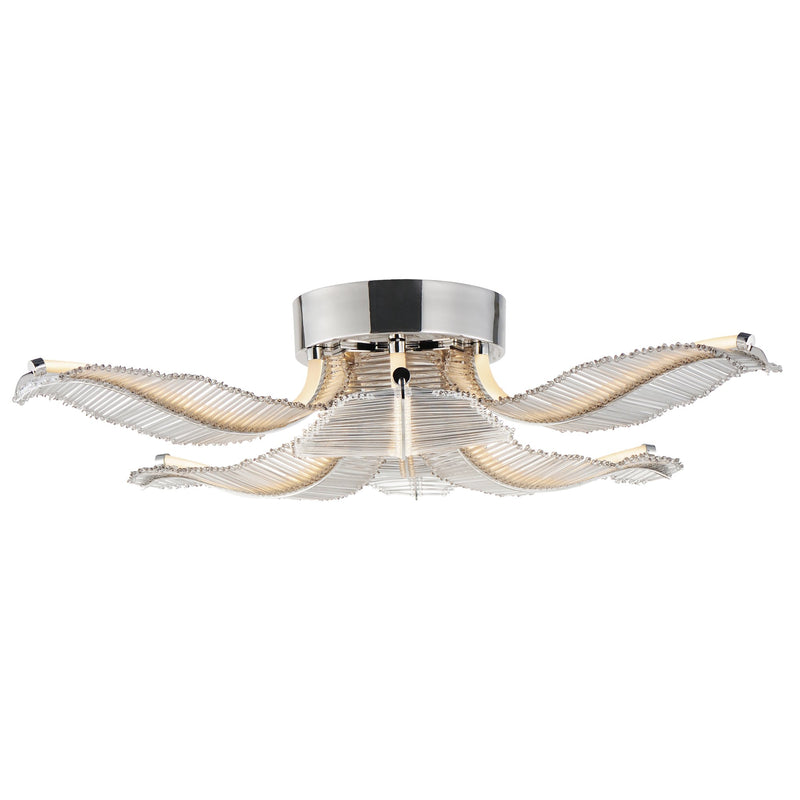 Lillet 6-Light LED Flush Mount in Polished Nickel