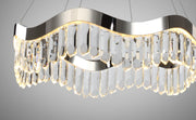 Rolland LED Pendant in Polished Nickel