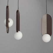 Stitched 8-Light Pendant in Brushed Bronze
