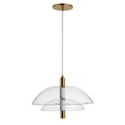 Arya Single Pendant in French Gold
